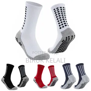 Grip Socks Featuring Grey Heels and Toes, Segmented Black Anti-Slip