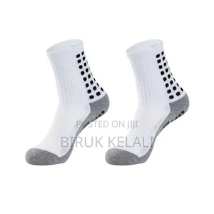 Grip Socks Featuring Grey Heels and Toes, Segmented Black Anti-Slip