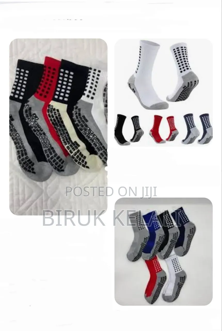 Grip Socks Featuring Grey Heels and Toes, Segmented Black Anti-Slip