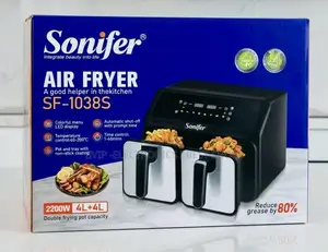 Sonifer Air Fryer 8L (4L+4L) – 2200W Digital LED Touchscreen Original