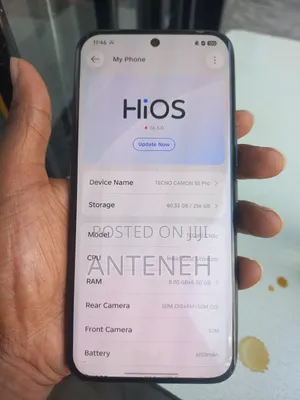 Tecno Camon 50 Pro 256 GB Black