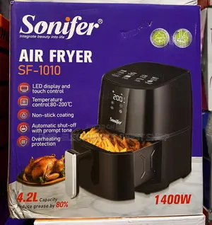Sonifer Air Fryer Powerful 1400W Heating System 4.2-Liter Capacity
