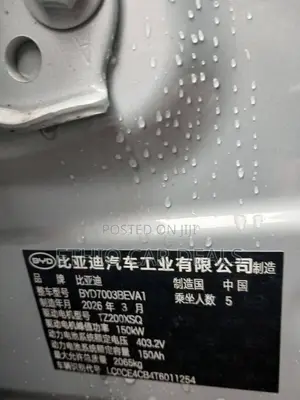 New BYD Yuan Plus 2025 Ivory