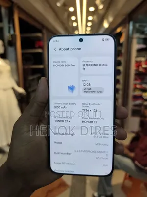New Honor 500 512 GB Black