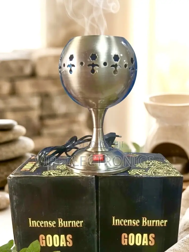GOOAS Electric Incense Burner –Stainless Aromatherapy & Bakhoor Burner