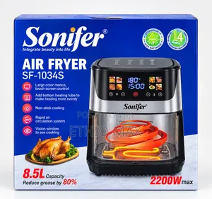 Sonifer Air Fryer 8.5l – 2200w | Model Sf-1034s 