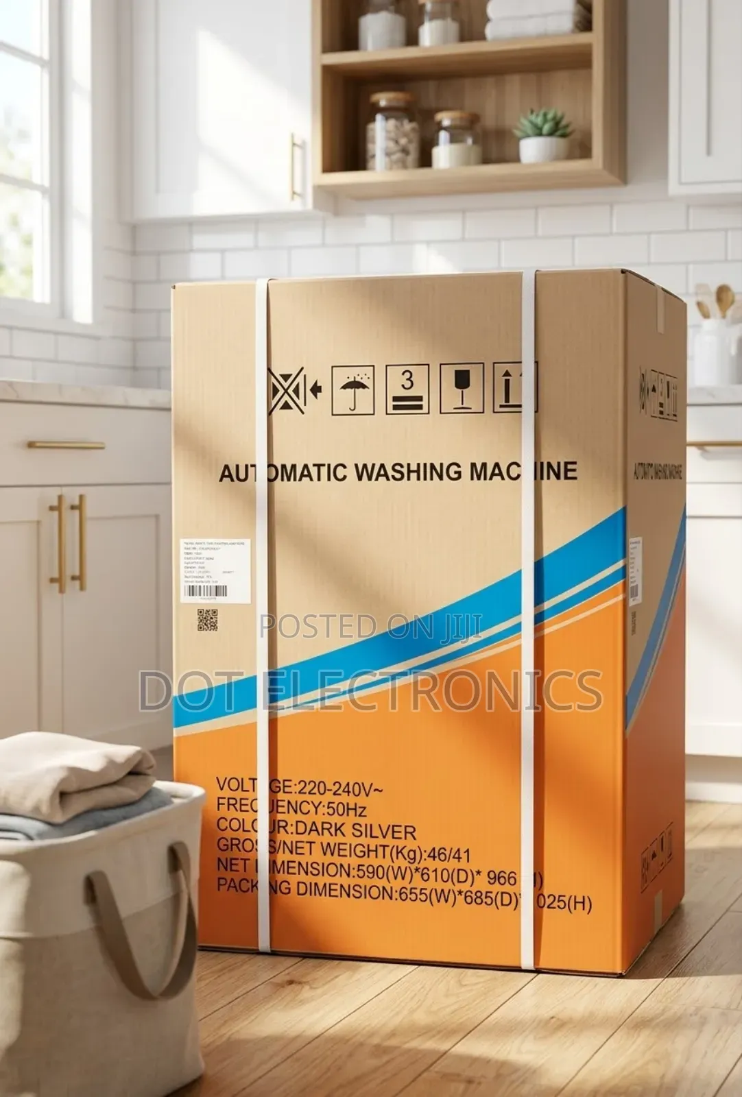 Automatic Washing Machine - Dark Silver 