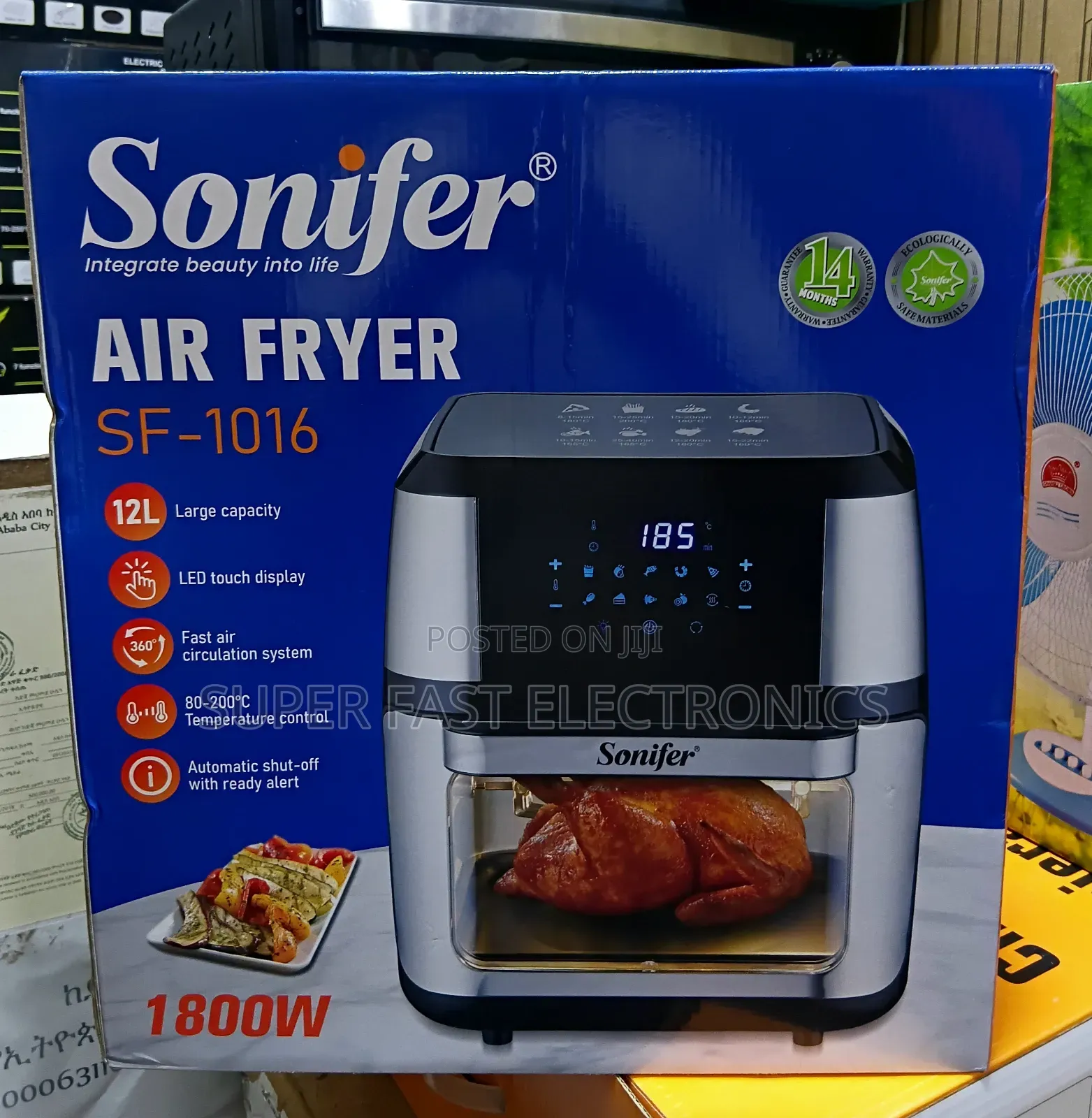 Sonifer Air Spacious 12-Liter Capacity and Powerful 1800W