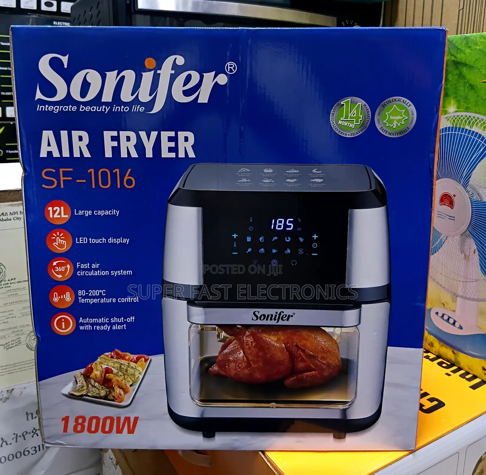 Sonifer Air Spacious 12-Liter Capacity and Powerful 1800W