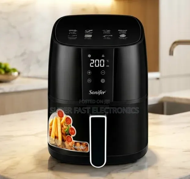 Sonifer Air Fryer 4.2L – 1400W Electric Digital Air Fryer, Black