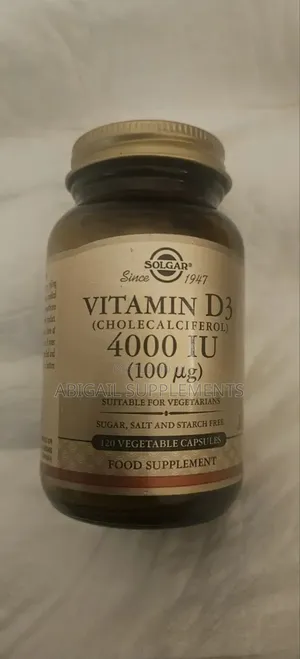 Original Solgar Vitamin D3 (4000 IU) 120 Capsules