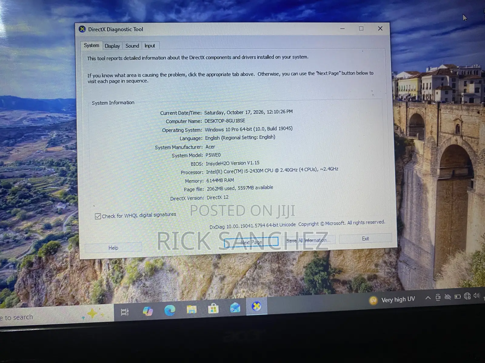 Laptop Acer Aspire 5750 6GB Intel Core i5 HDD 500GB