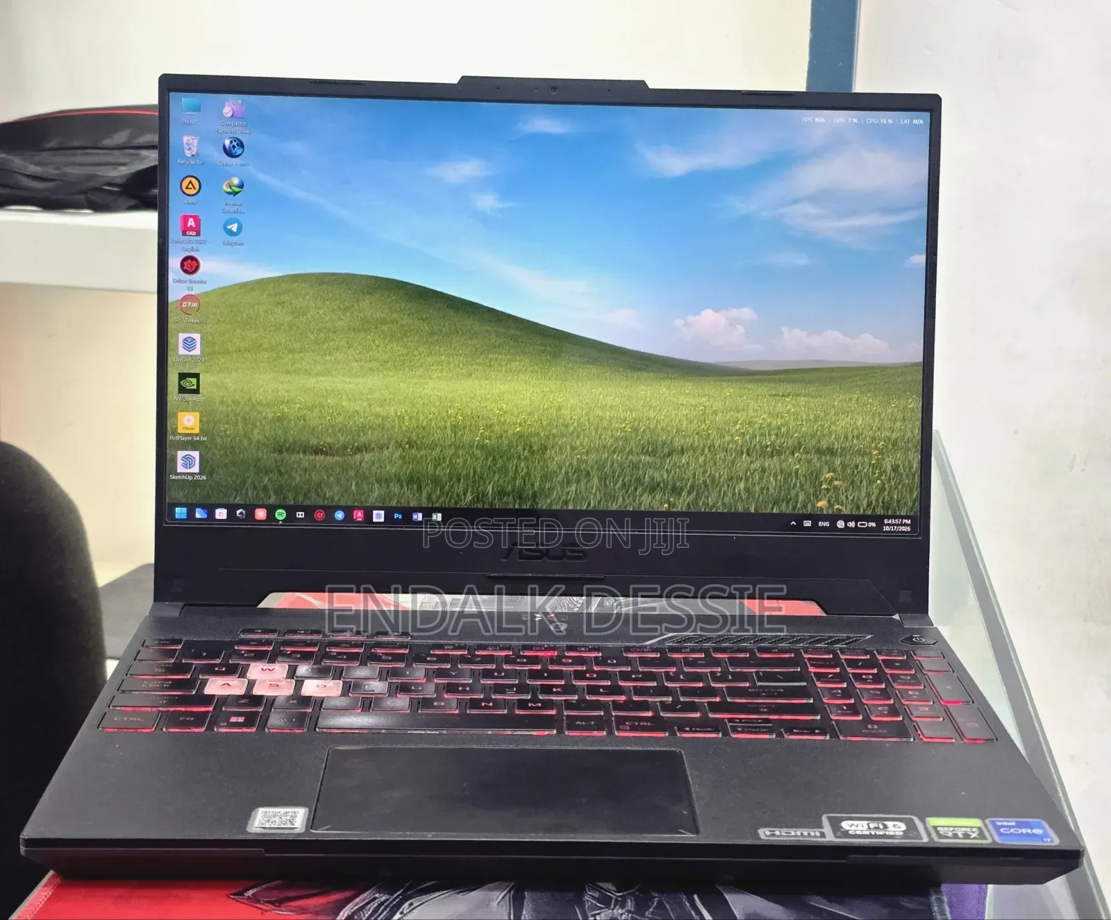 New Laptop Asus TUF Gaming A15 16GB Intel Core i7 SSD 512GB
