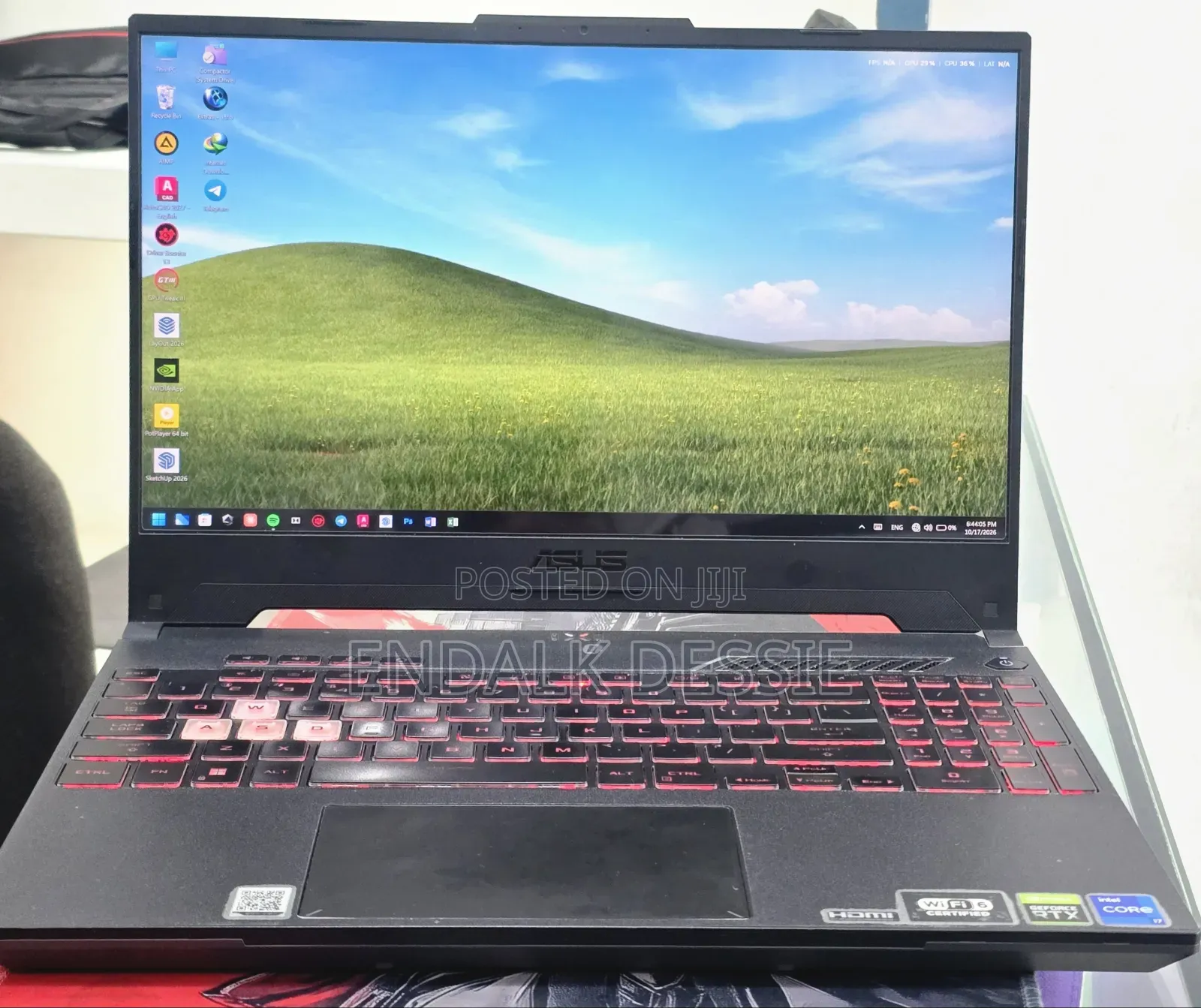 New Laptop Asus TUF Gaming A15 16GB Intel Core i7 SSD 512GB