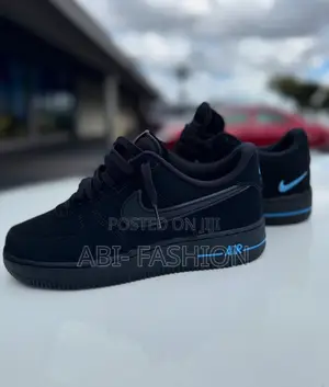 Nike Air Force 1 '07 Black University Blue | New Arrival