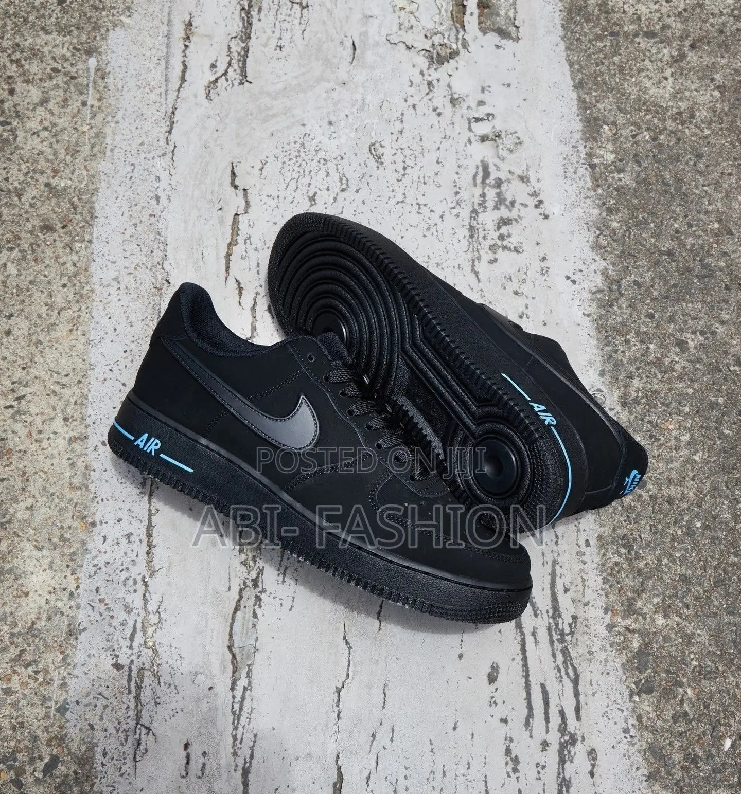 Nike Air Force 1 '07 Black University Blue | New Arrival
