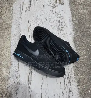 Nike Air Force 1 '07 Black University Blue | New Arrival
