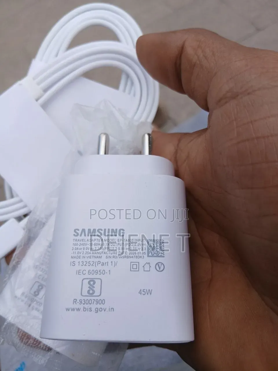 Original Samsung Type C Superfast Charger ኦሪጅናል ሳምሰንግ SuperFast ቻርጀር