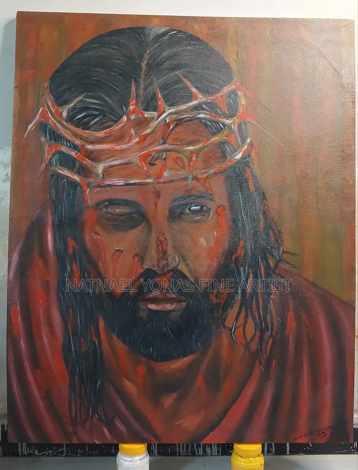 በእጅ የተሳለ መንፈሳዊ Acrylic Painting