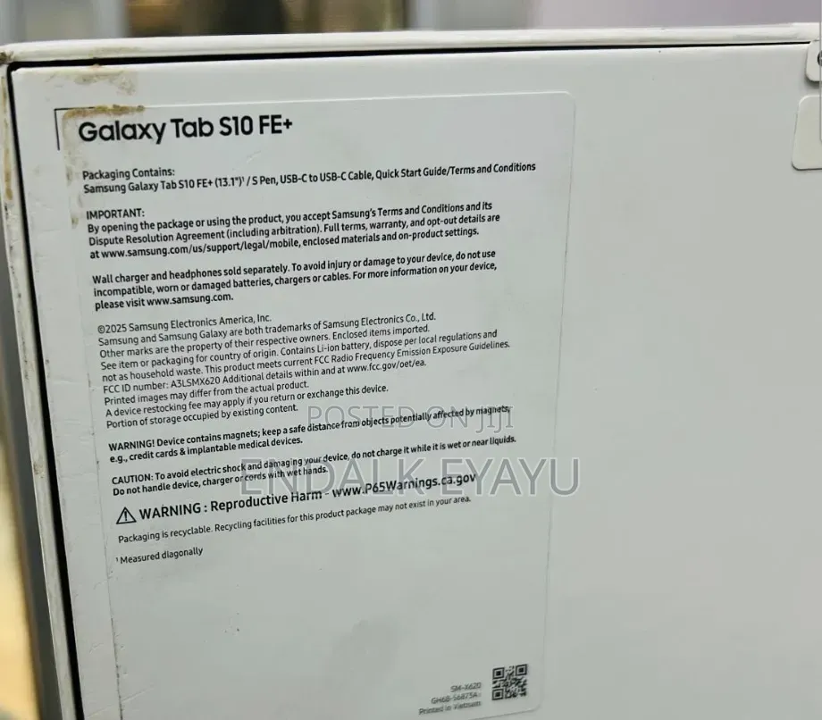 New Samsung Galaxy Tab S10 FE+ 256 GB