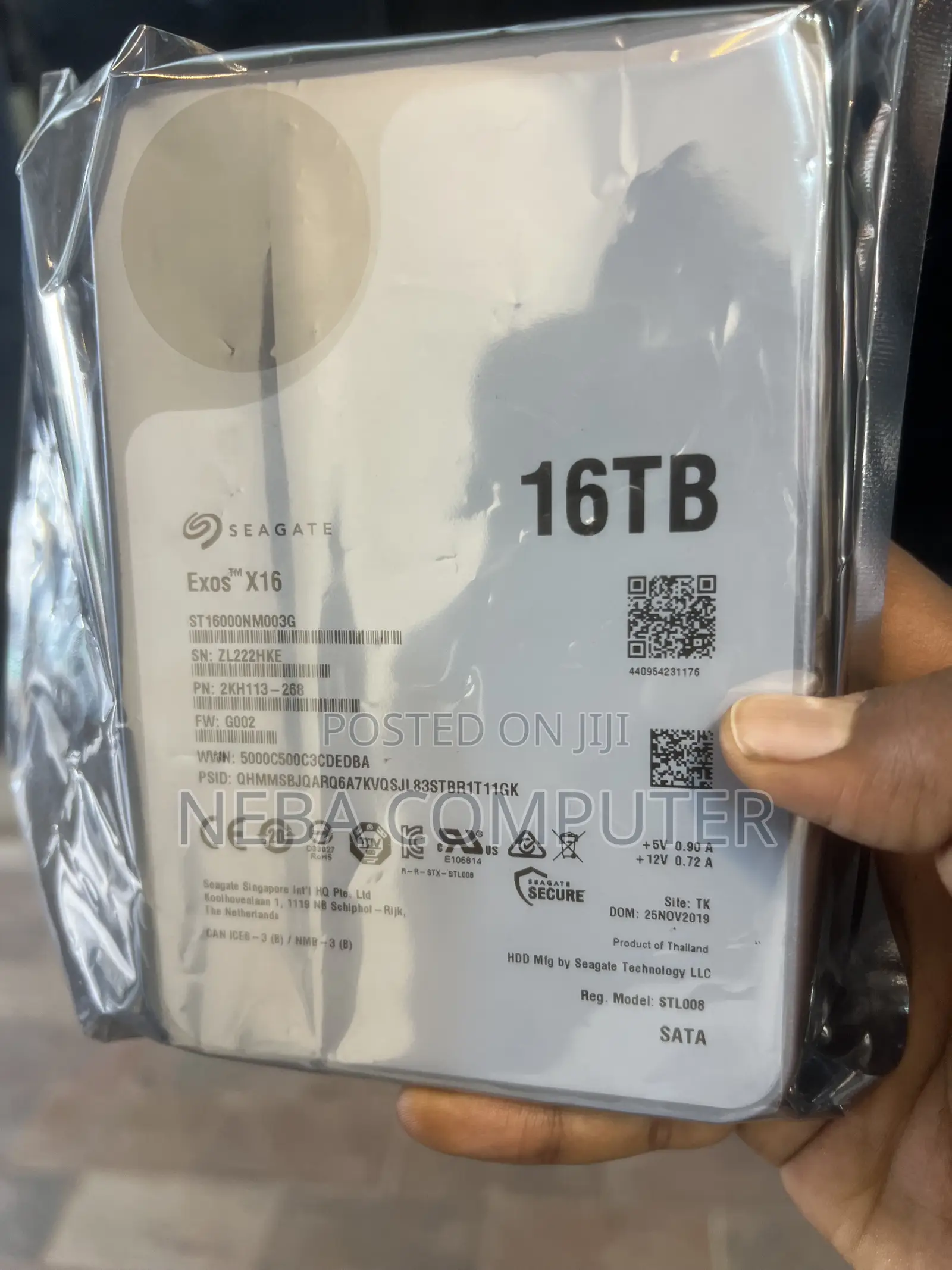  Seagate Exos X16 16TB HDD