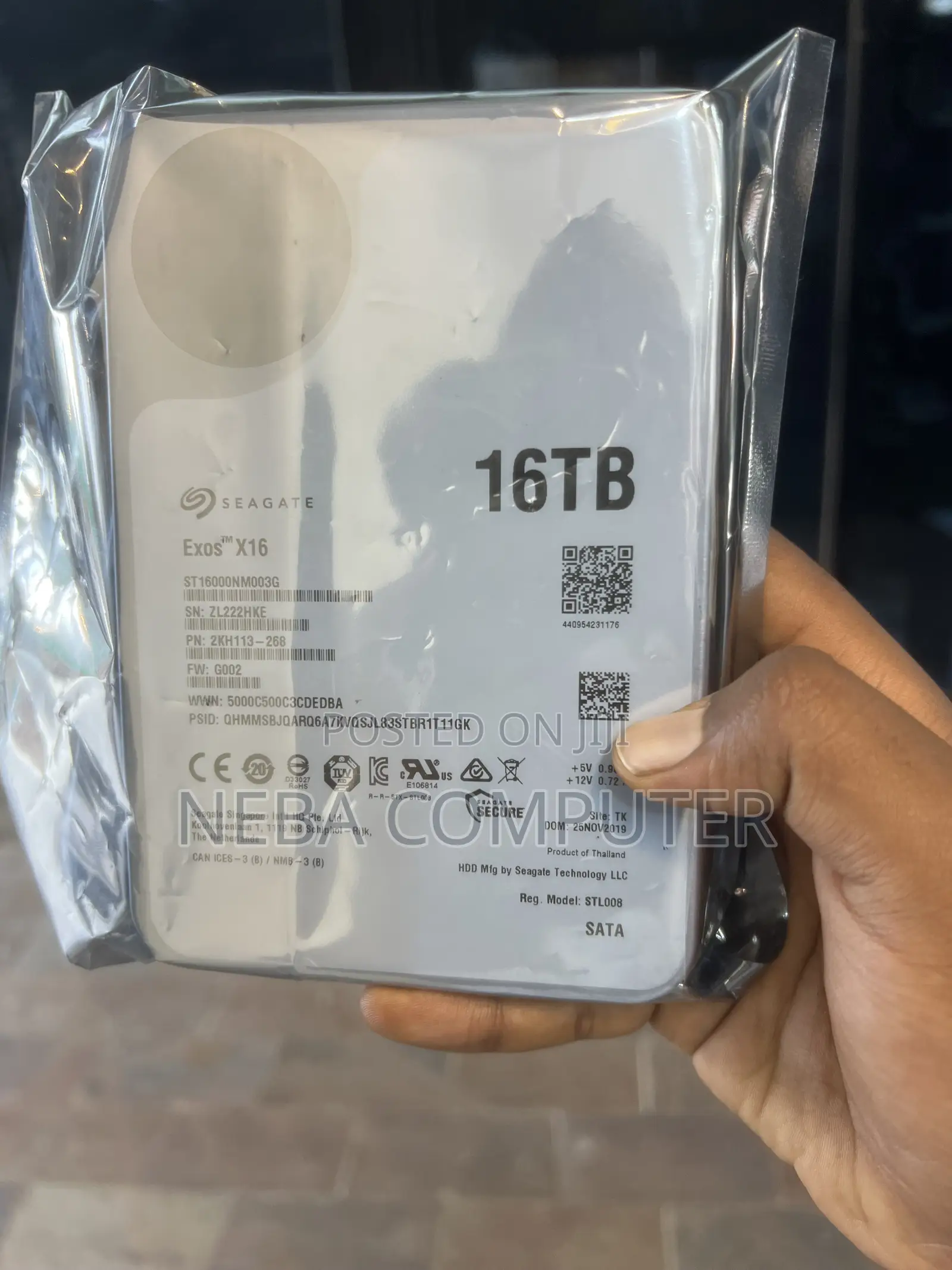  Seagate Exos X16 16TB HDD