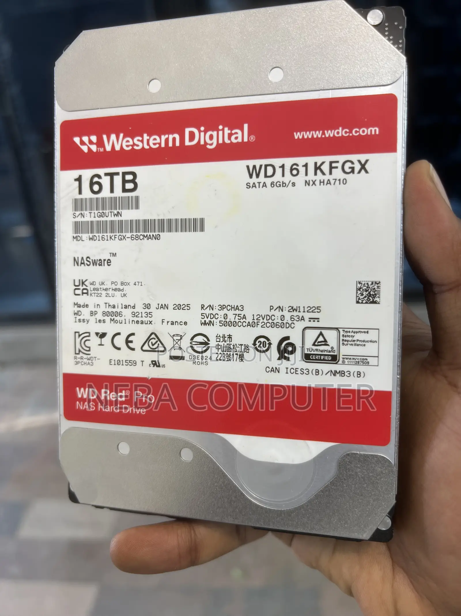 Wd Red Pro 16tb Nas HDD