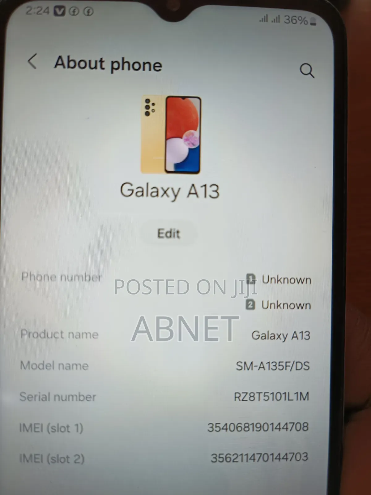 Samsung Galaxy A13 128 GB White