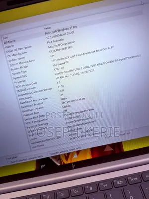 New HP EliteBook 6 G1i Notebook AI PC 16GB Intel Core Ultra 7 SSD 1T