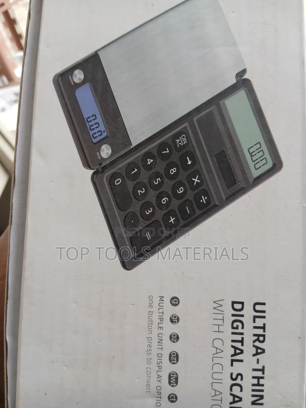 ,2-in-1 Ultra-Thin Digital Pocket Scale With an Integrated Calculator