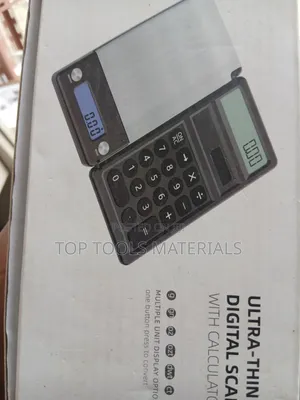 ,2-in-1 Ultra-Thin Digital Pocket Scale With an Integrated Calculator
