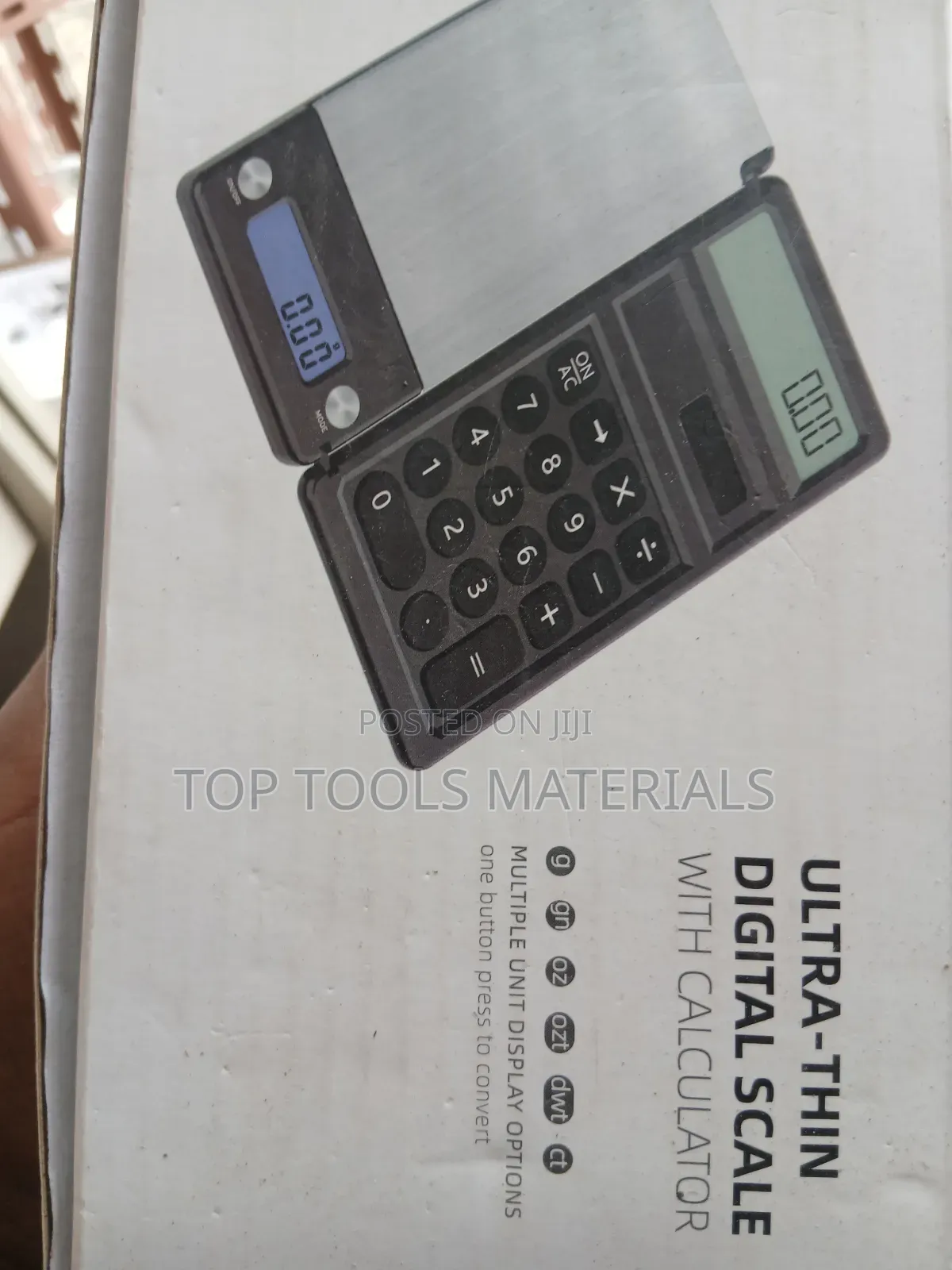 ,2-in-1 Ultra-Thin Digital Pocket Scale With an Integrated Calculator