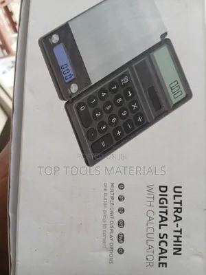 ,2-in-1 Ultra-Thin Digital Pocket Scale With an Integrated Calculator