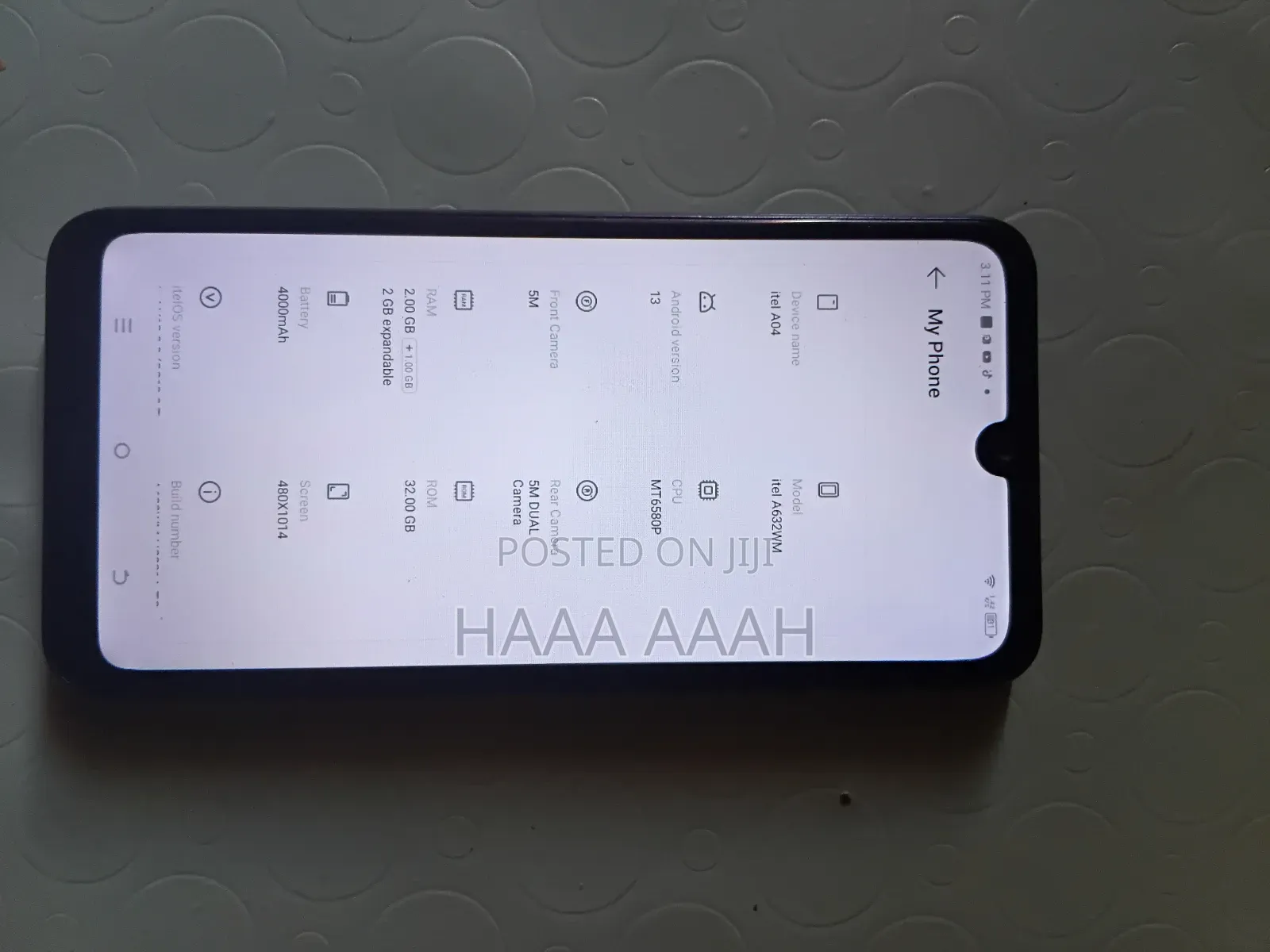 Itel A04 32 GB Black