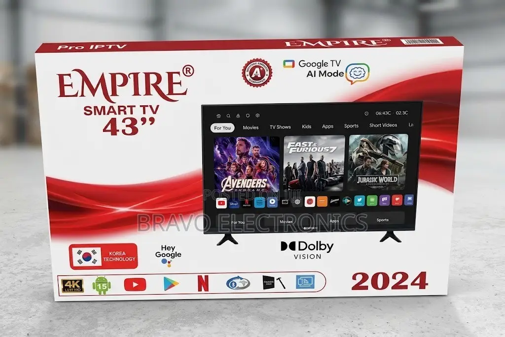  Empire 43” Smart TV 4k | Google TV | Dolby Vision | 2026