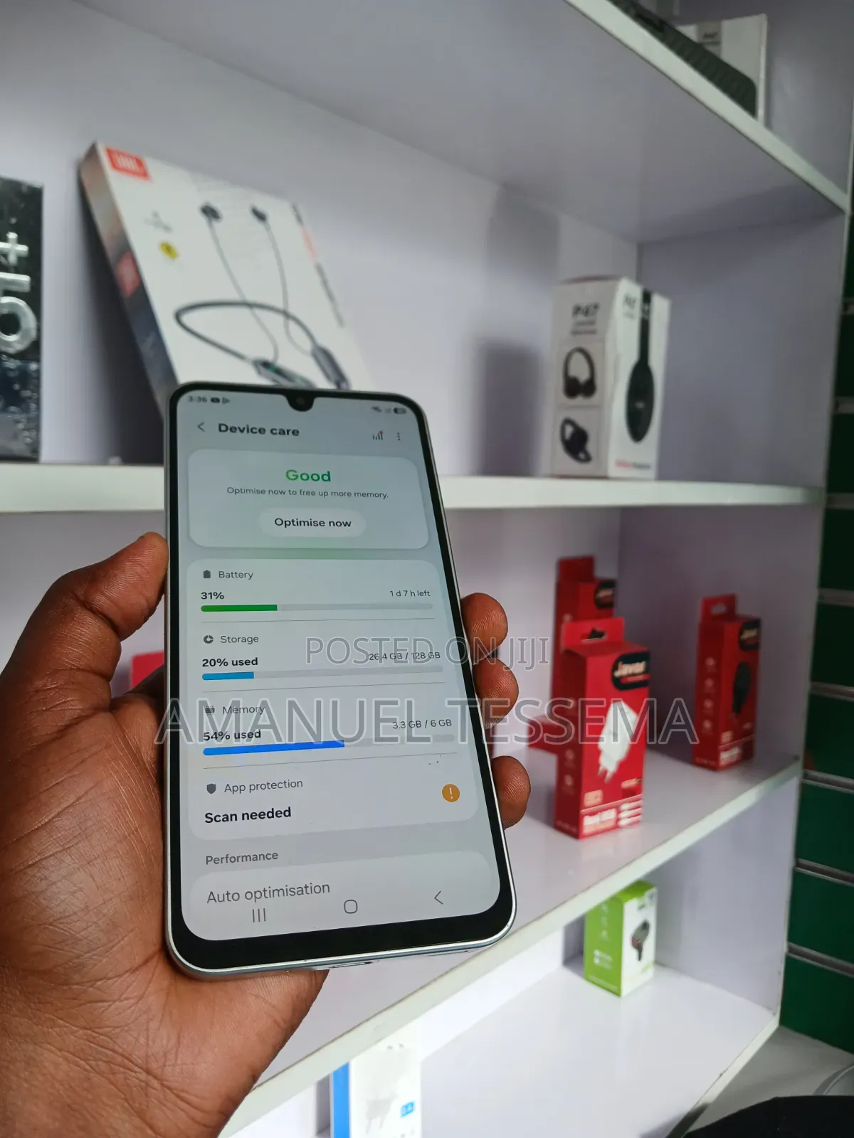 New Samsung Galaxy M36 5G 128 GB White