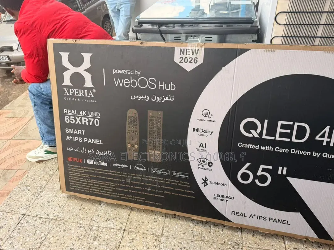 ▣x-Peria 65" Webos Hub▣new 2026▣qled 4k▣free Delivery▣10year Warranty