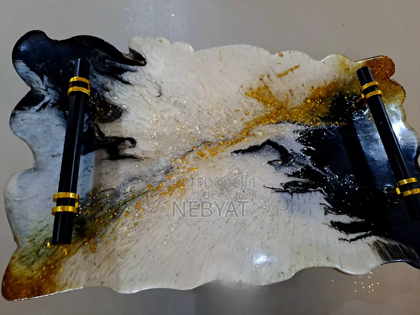 Epoxy Resin: Serving Tray (ለሻይ፣ለቡና)