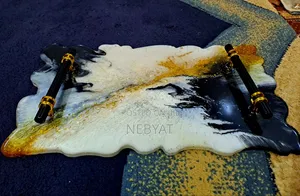 Epoxy Resin: Serving Tray (ለሻይ፣ለቡና)