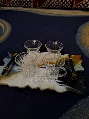 Epoxy Resin: Serving Tray (ለሻይ፣ለቡና)