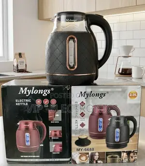 Mylongs Electric Kettle Boiler 2.0L – Diamond Design & Fast Boiling