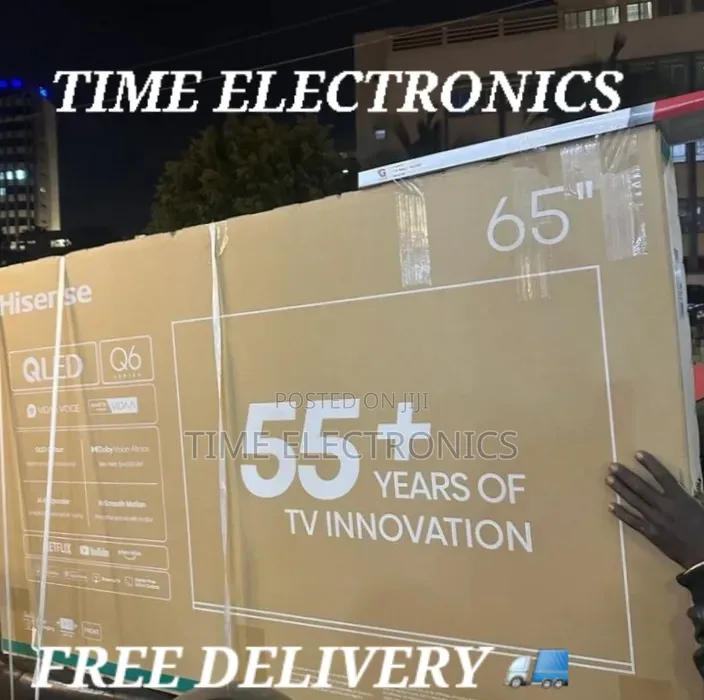 ▧hisence 65" Qled Q-6 Series ▧ 4k Smart New 2026 ▧ Free Delivery ▧