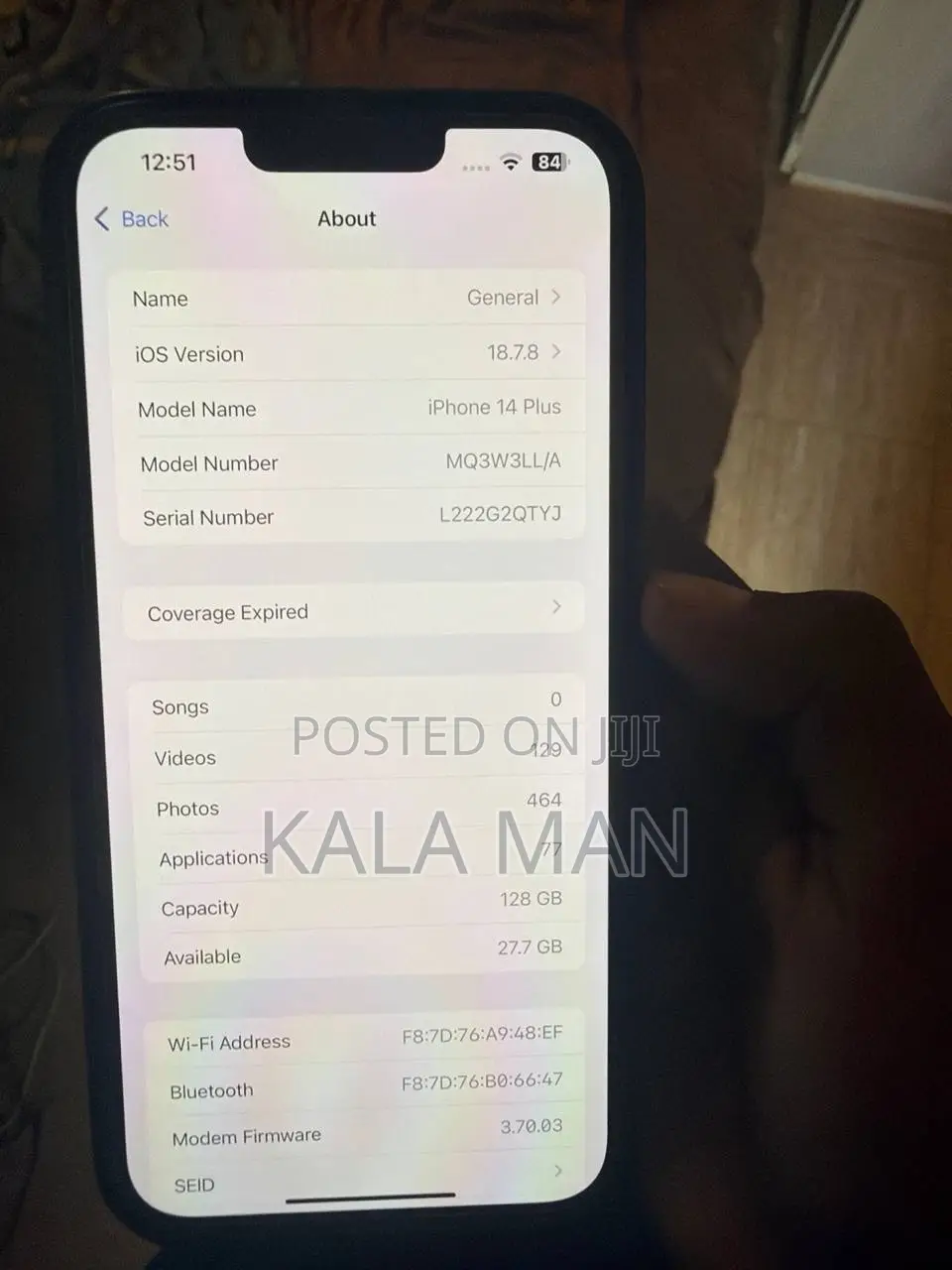 New Apple iPhone 14 Plus 128 GB Blue