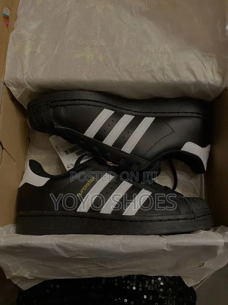 Adidas Superstar White/Black Multicolored Unisex Fashion Sneaker Shoe