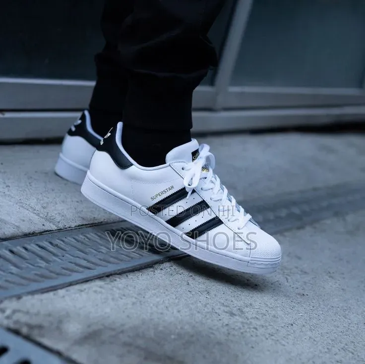 Adidas Superstar White/Black Multicolored Unisex Fashion Sneaker Shoe