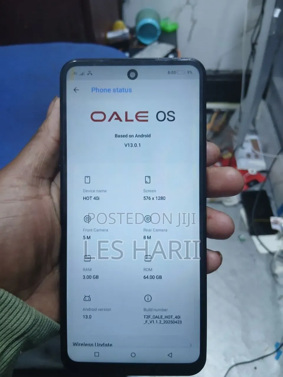 New Oale Hot 40i 64 GB Black