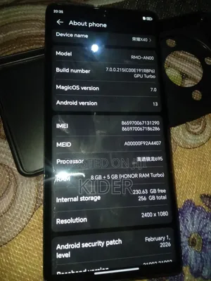 New Honor X40 256 GB Black
