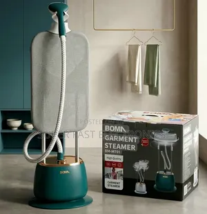 BOMA Garment Steamer With Built-in Mesh Ironing Board – Deep Green