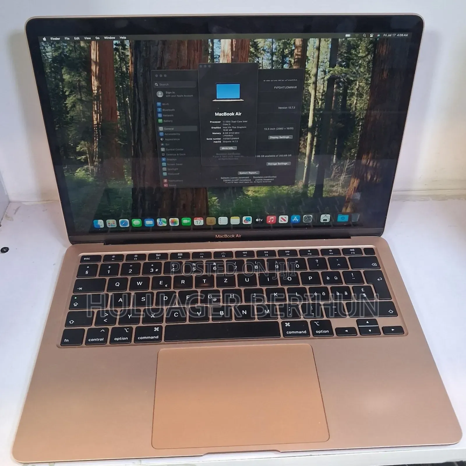 New Laptop Apple MacBook Air 2020 8GB Intel Core i5 SSD 256GB