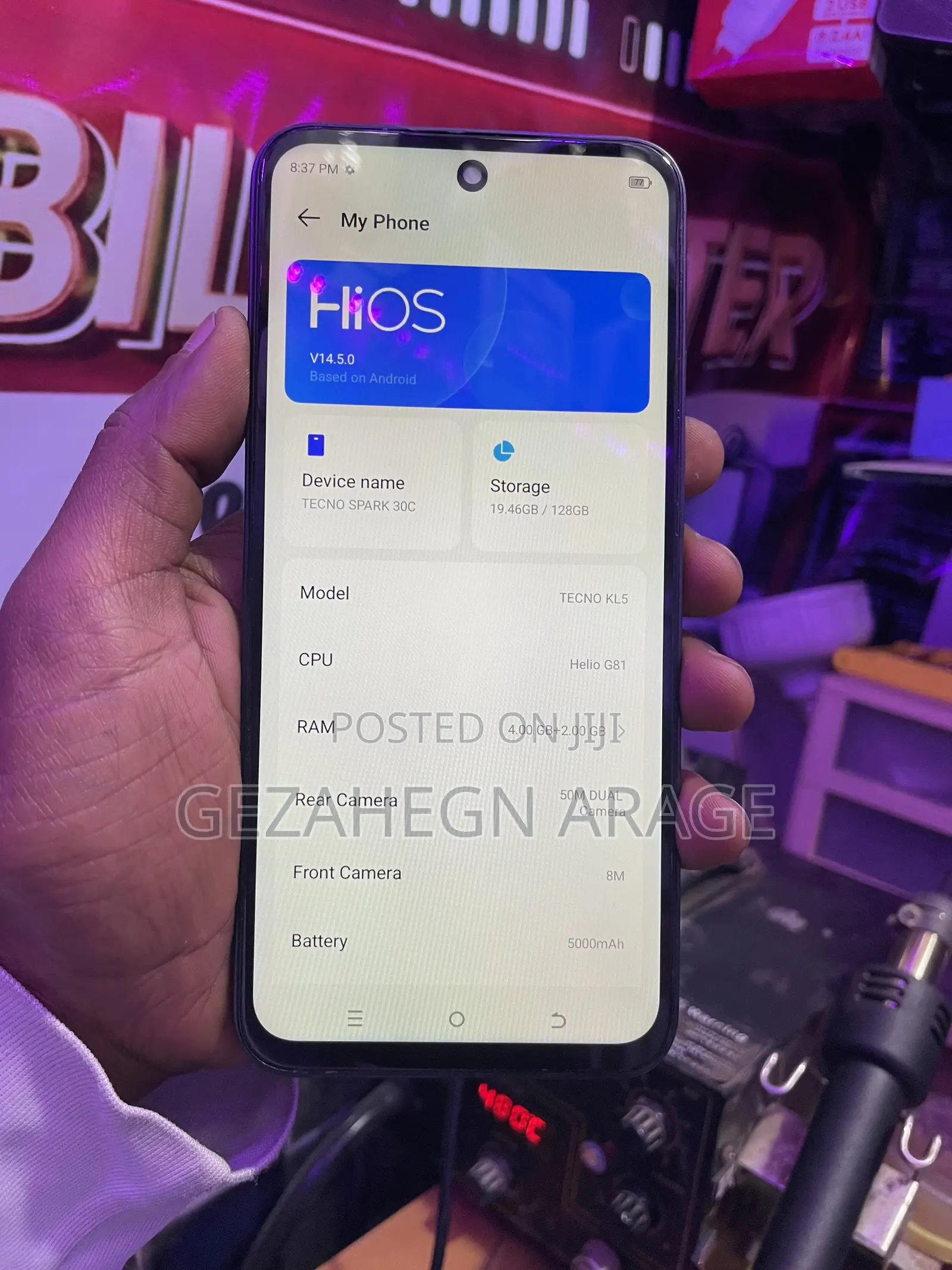 Tecno Spark 30C 128 GB Black